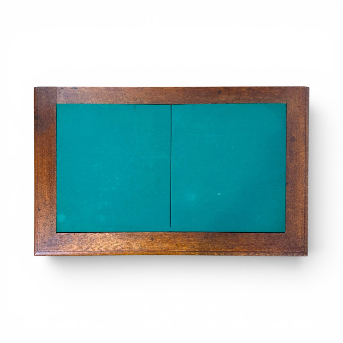 English Oak Writing Desk with Felt Top