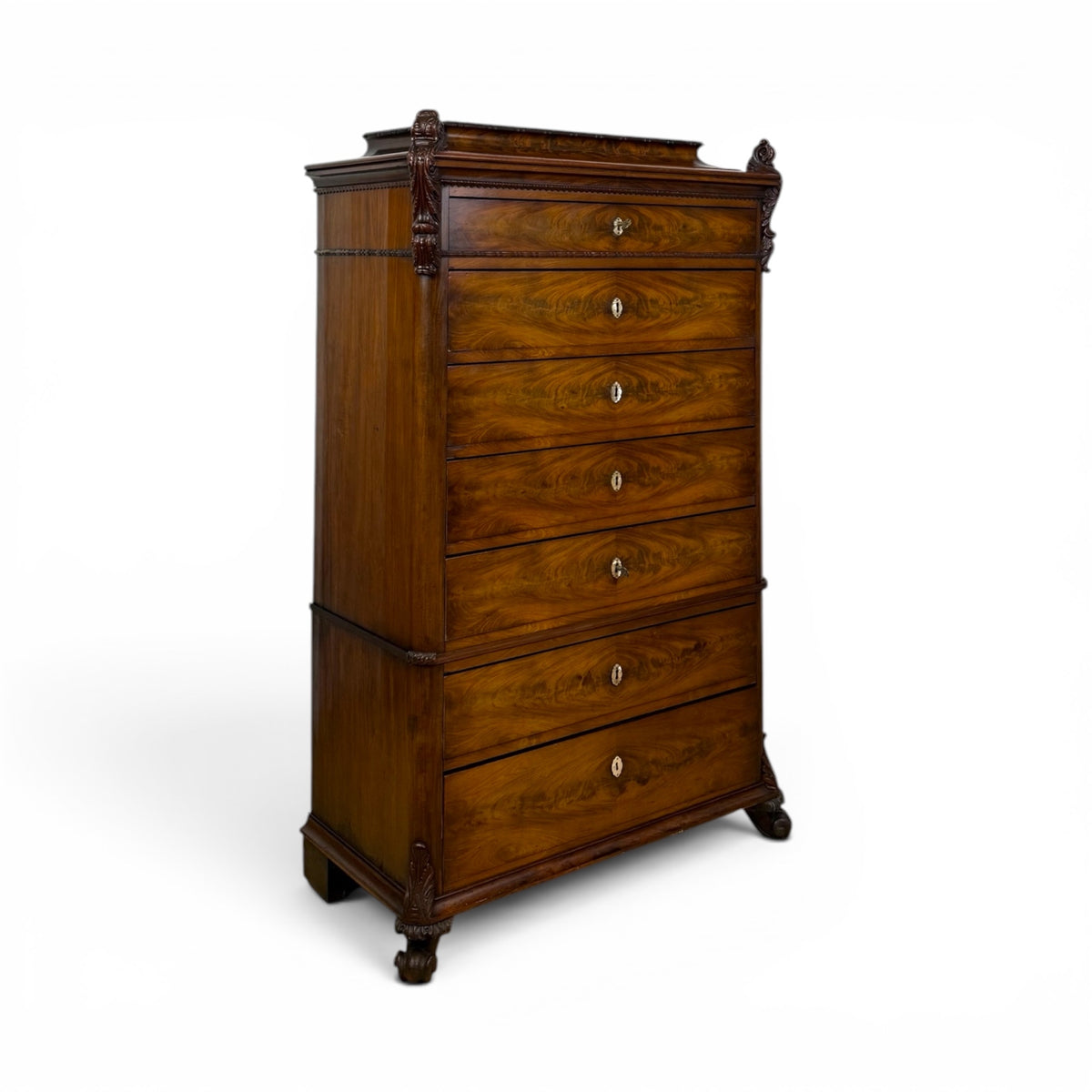 French Walnut Semainier