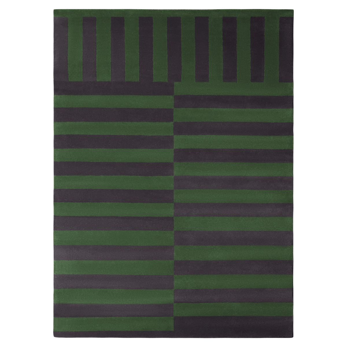 Hem Stripe Rug – Blue Green