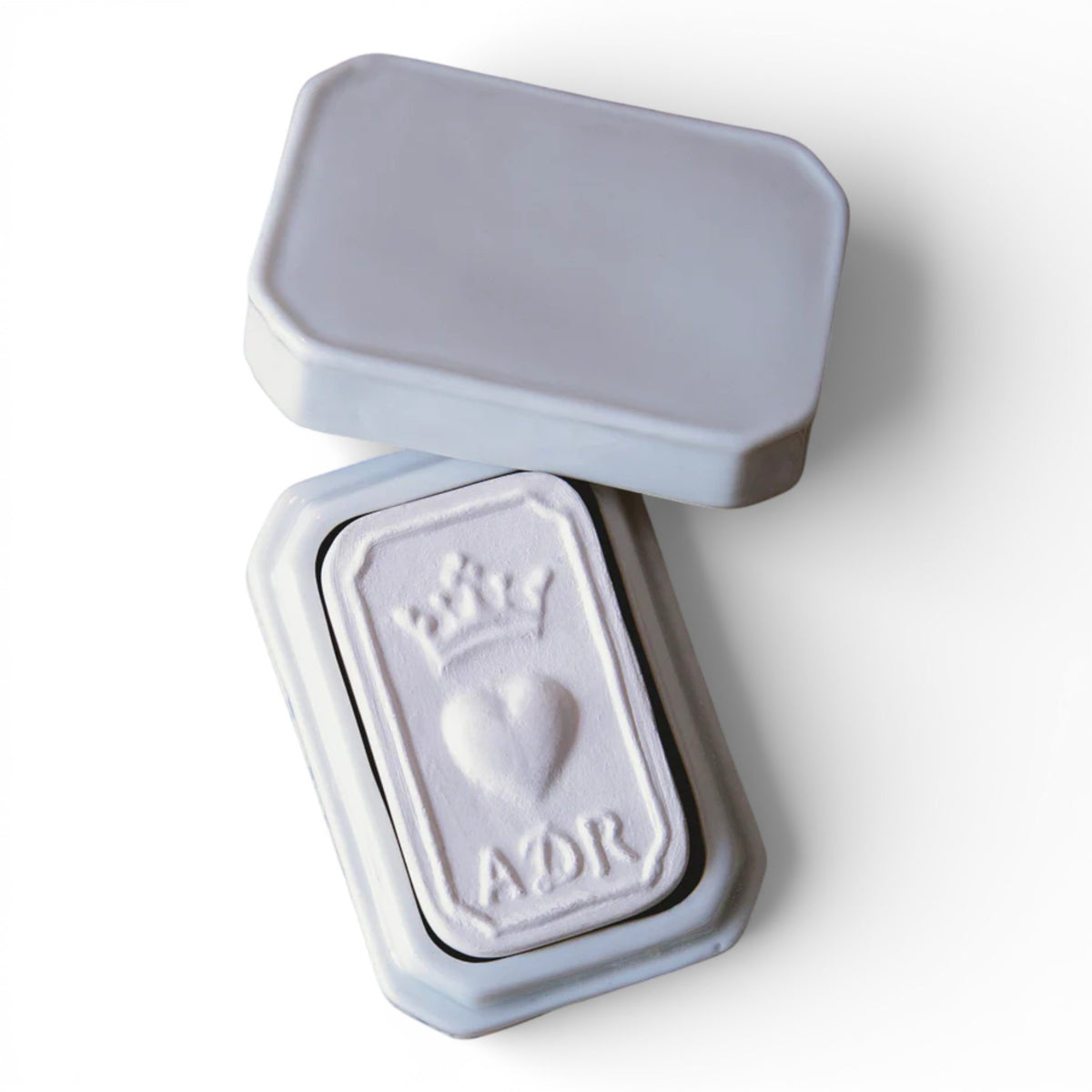 Limoges Porcelain Scent Medallion in Octagonal Box