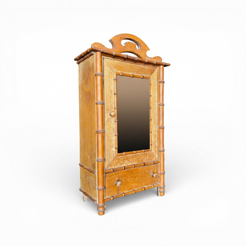 Salesman Sample Bamboo-Style Armoire