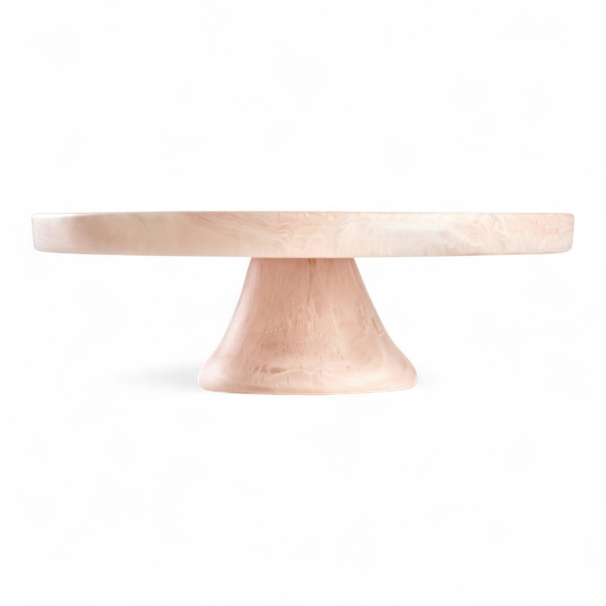 Footed Cake Stand Large - Blush Swirl