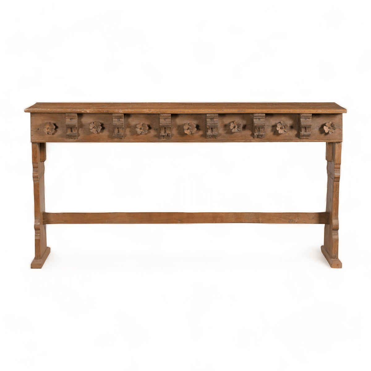 Teak Carved Console Table