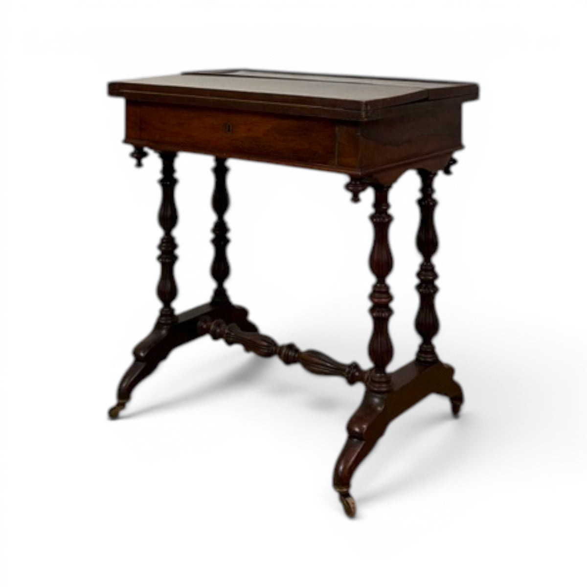 Rosewood Fold-Over Game Table