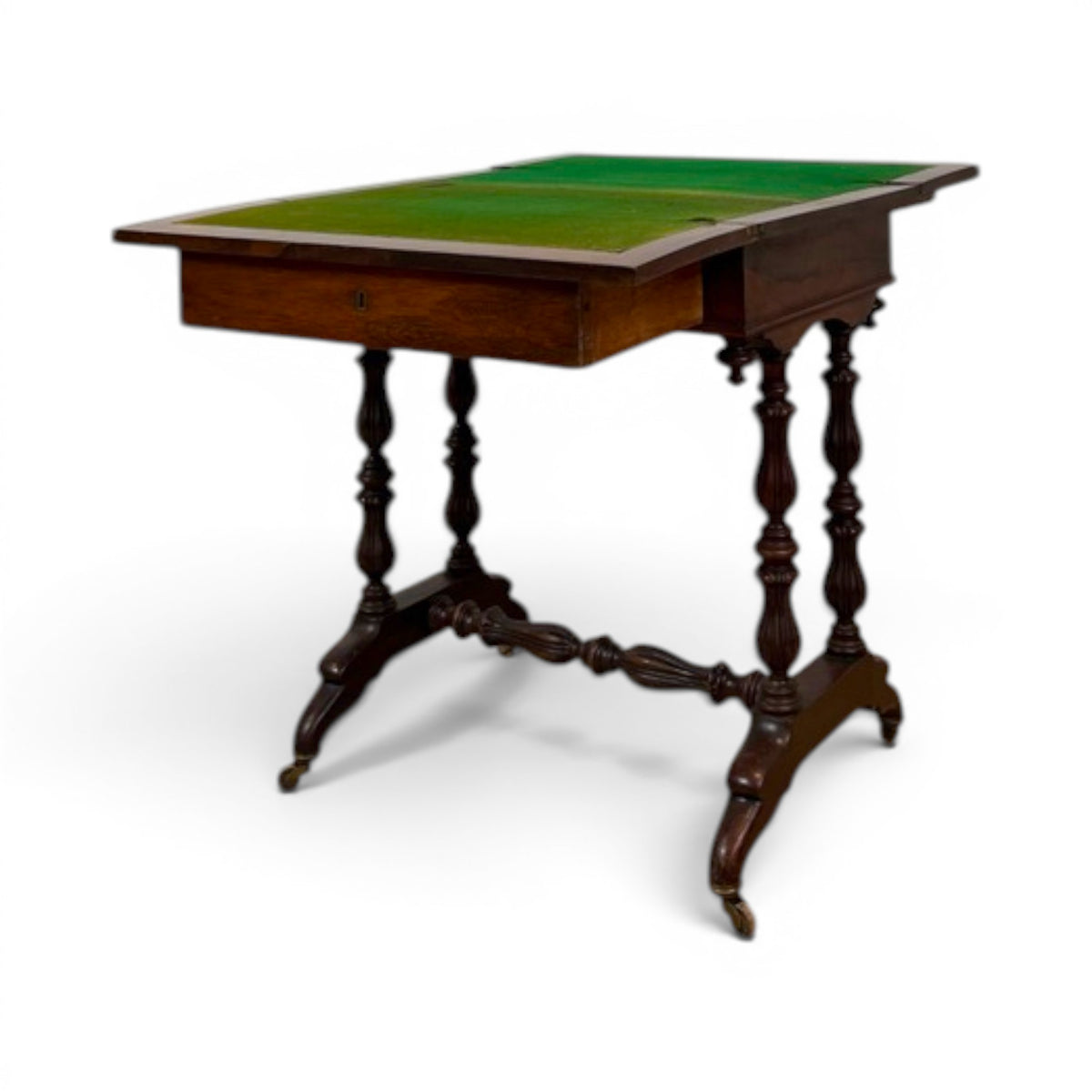 Rosewood Fold-Over Game Table