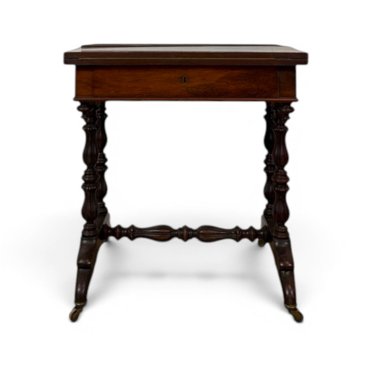Rosewood Fold-Over Game Table