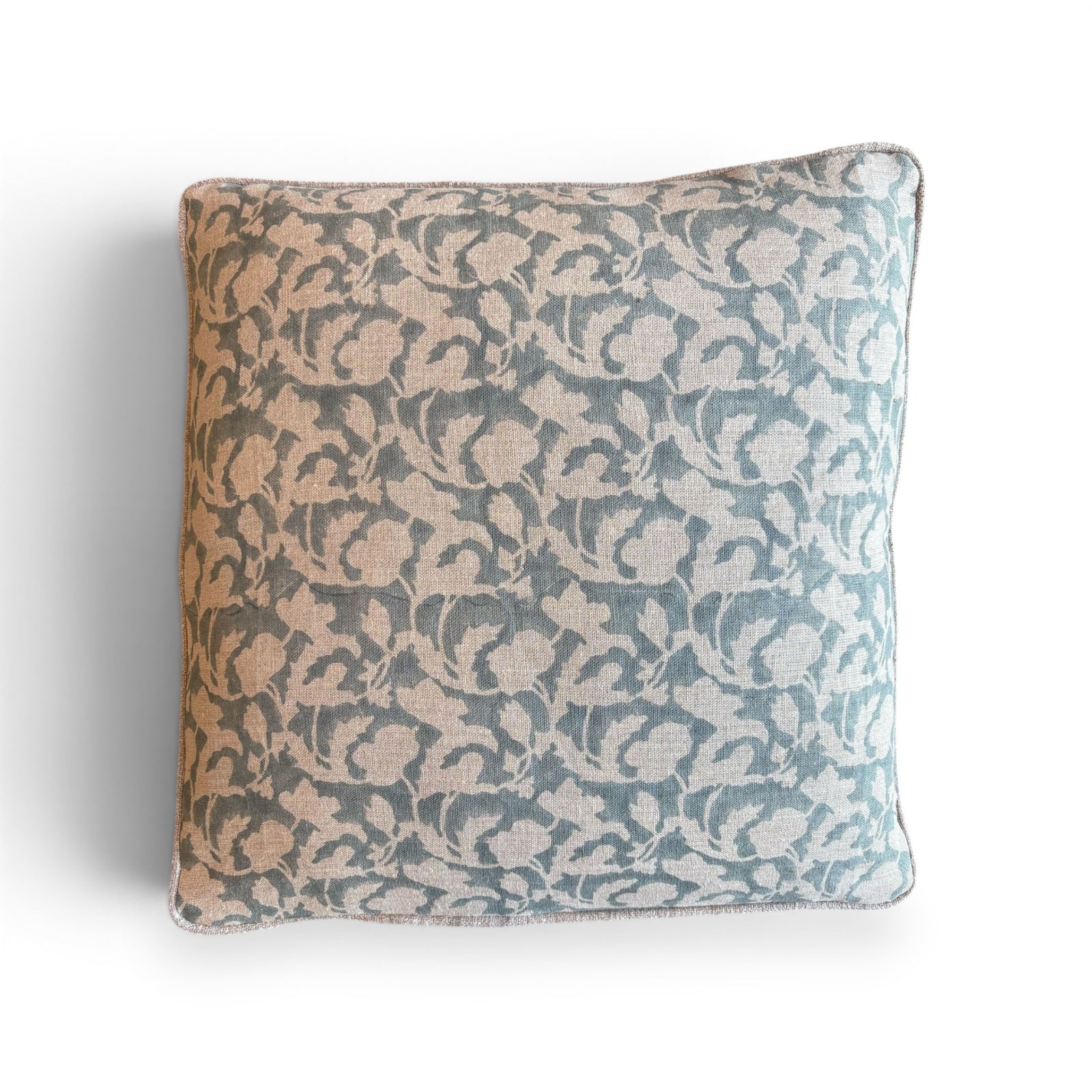 Studio Pillow - Floral Block Print