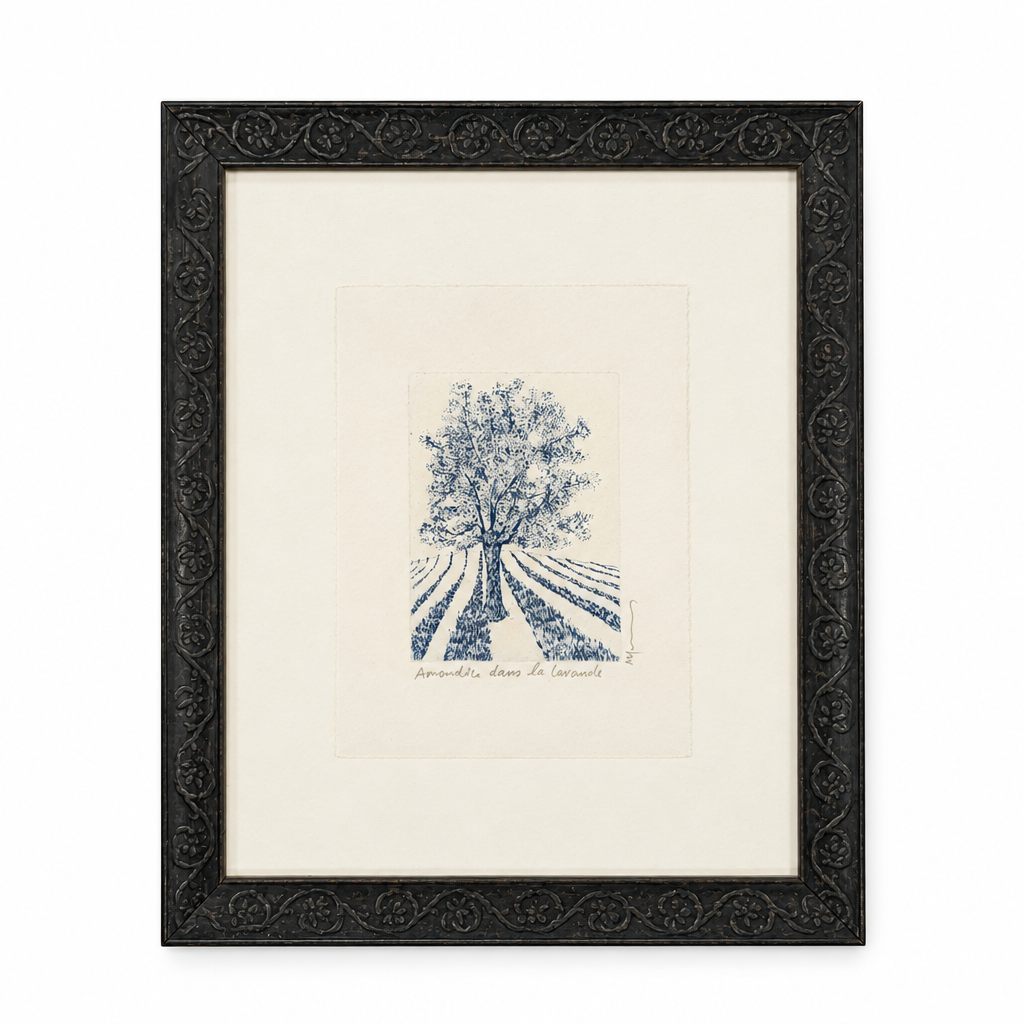 French Market Landscape Etching V