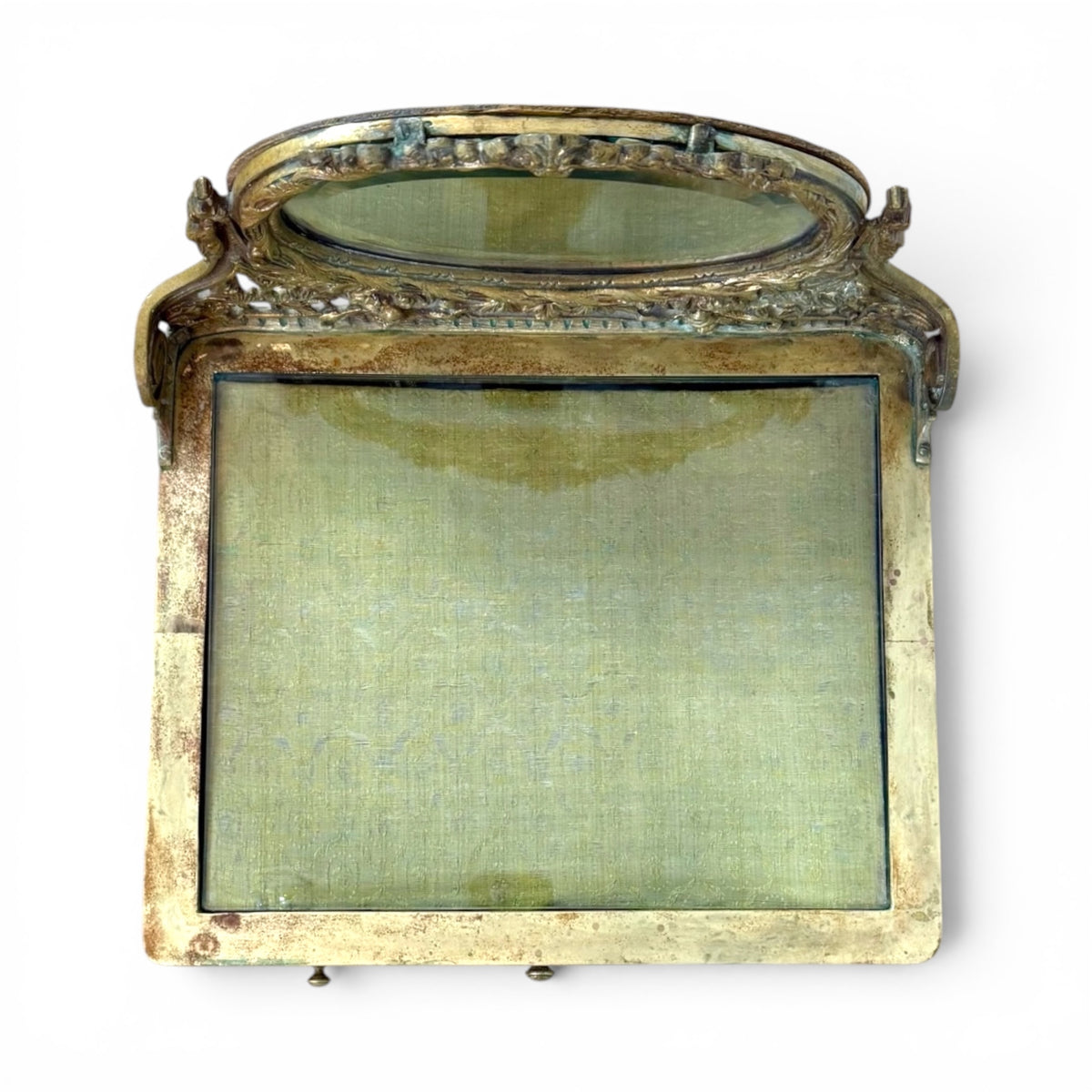 Pair of Louis XVI Style Gilt Metal and Glass Vitrine Pedestals