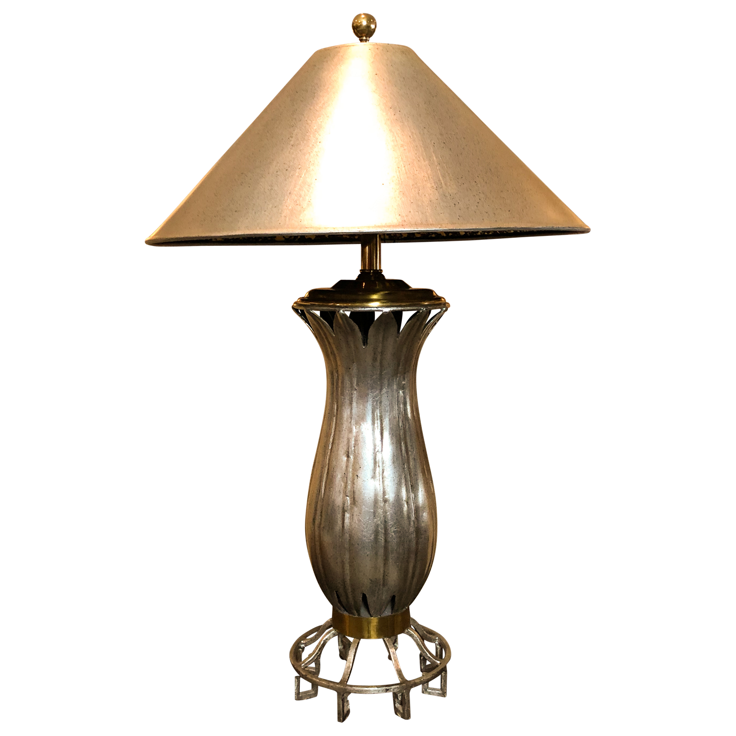 Silver Leaf Table Lamp 