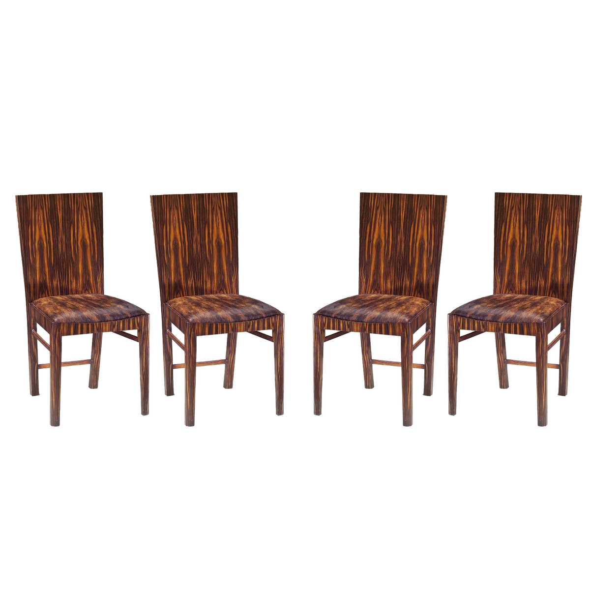 Set of 4 Rosewood Side Chairs 