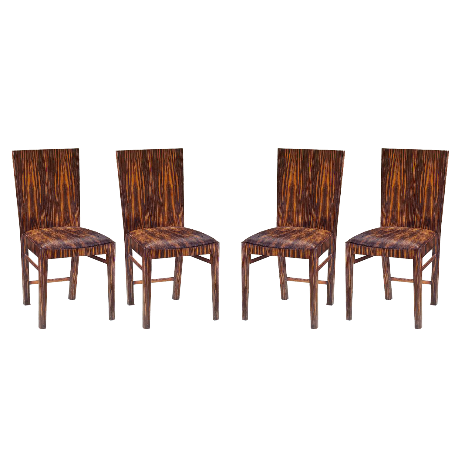 Set of 4 Rosewood Side Chairs 