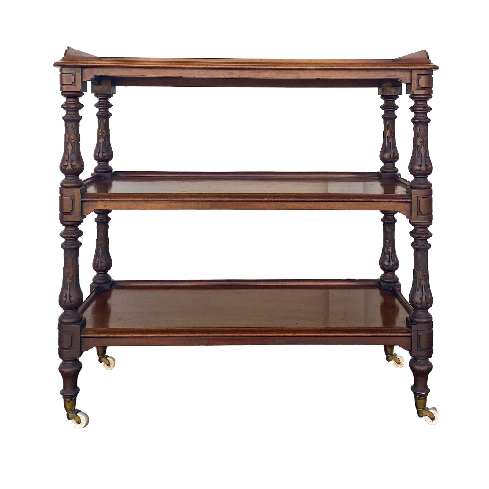 Mahogany Tiered Etagere 