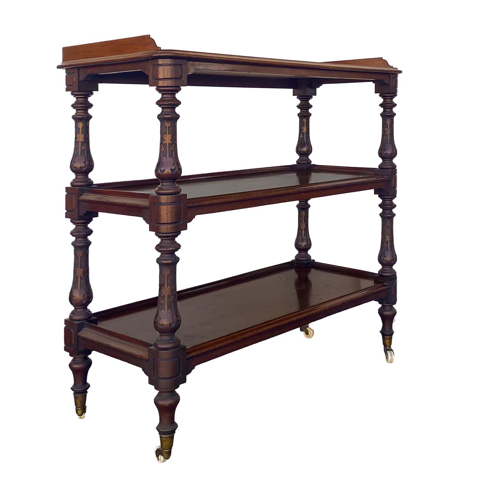 Mahogany Tiered Etagere 