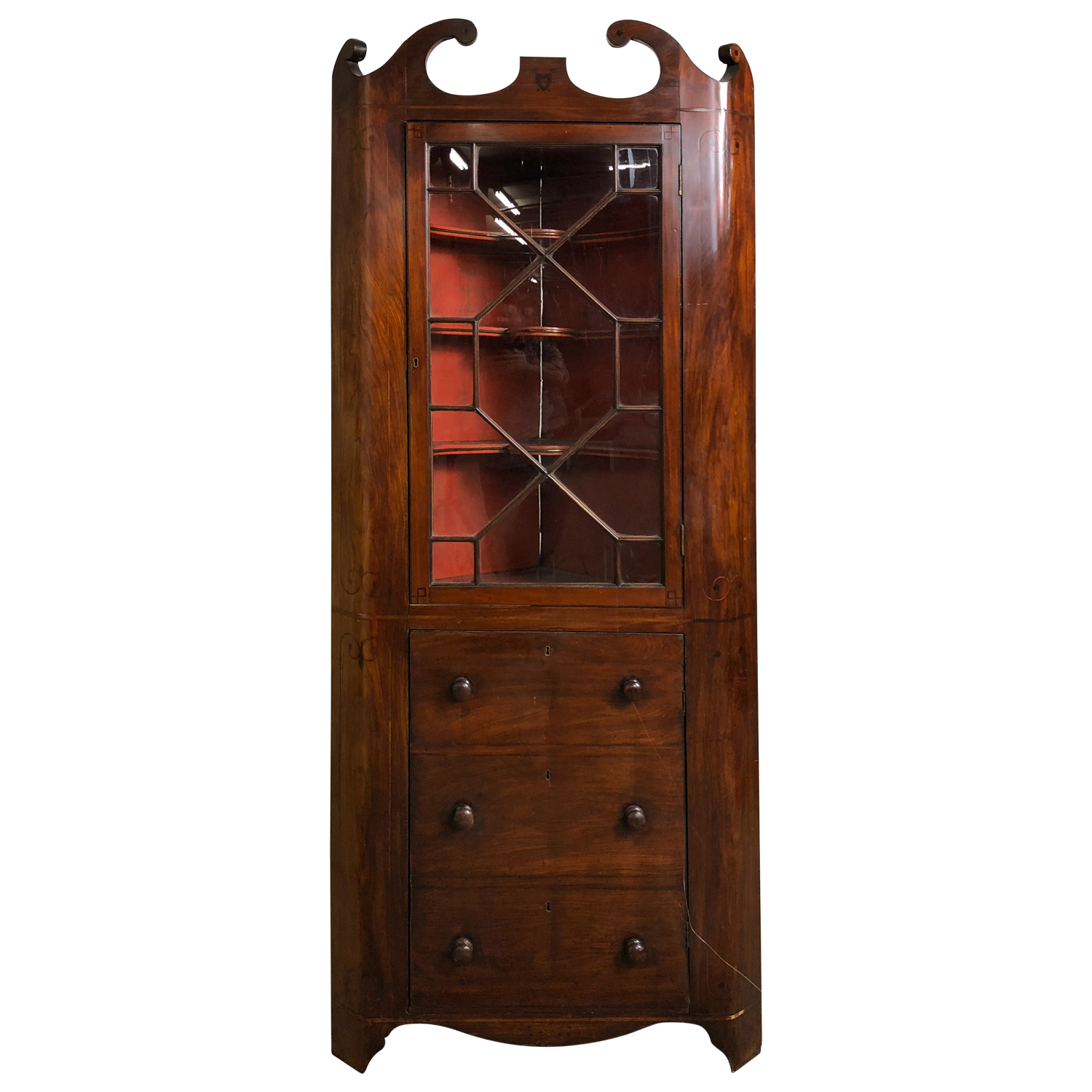 Irish Corner Cabinet Circa 1820
