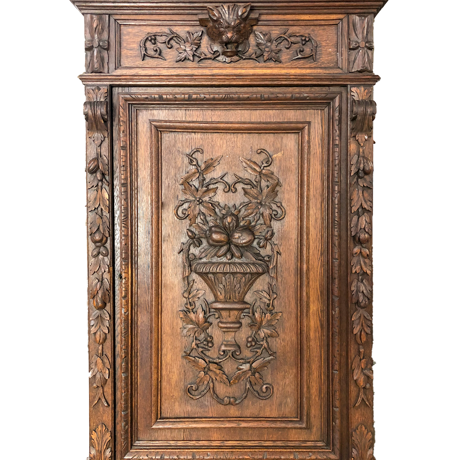 Carved Oak Cabinet 