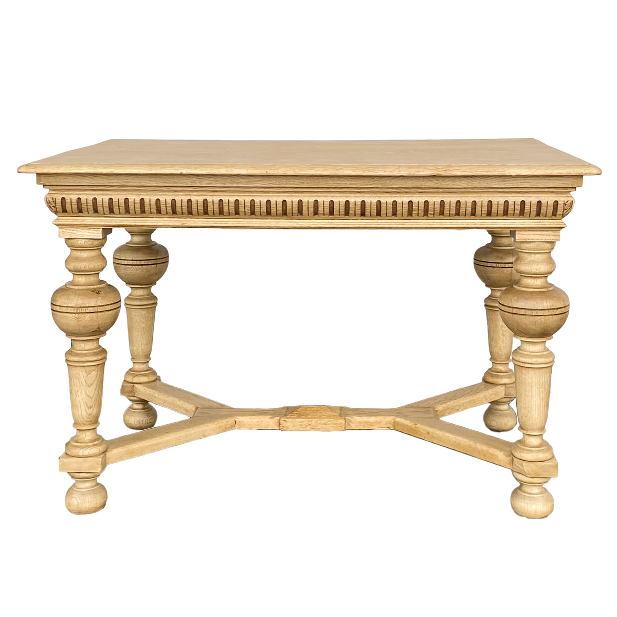 Carved Library Table Circa 1870