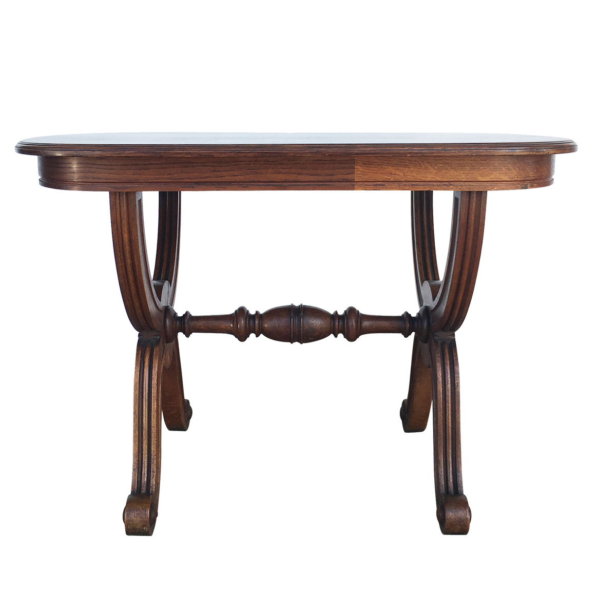 Oak Shaped Side Table Circa 19th Century