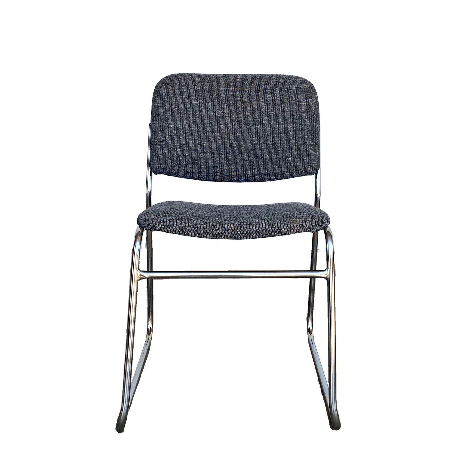 Mid Century Steel Stacking Chair Circa 1970