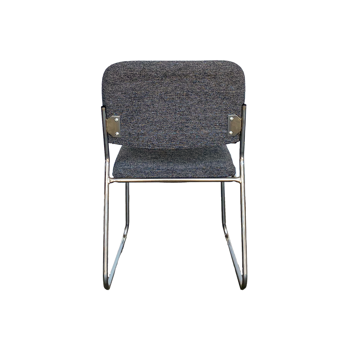 Mid Century Steel Stacking Chair Circa 1970