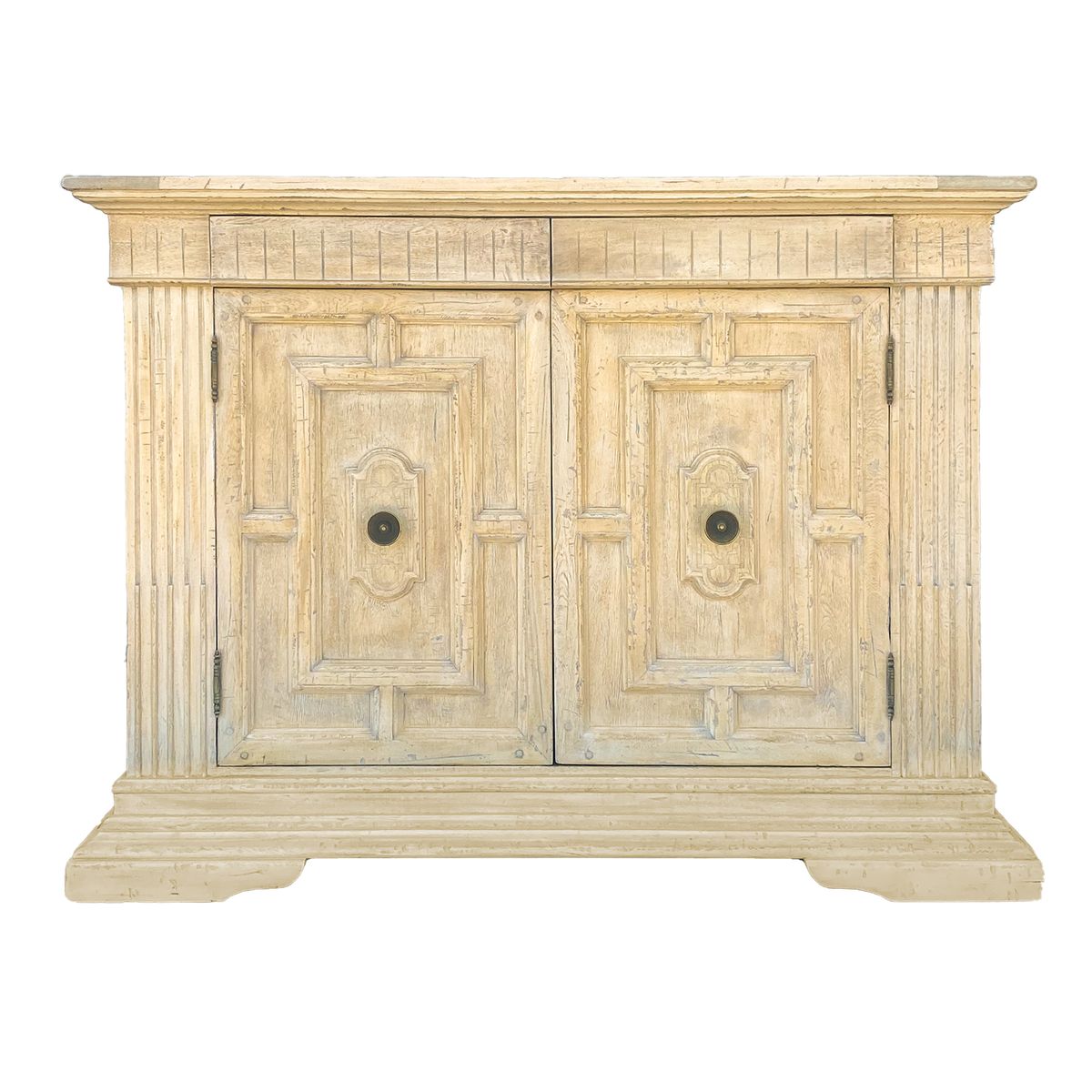 Bleached Oak Two Door Cabinet 