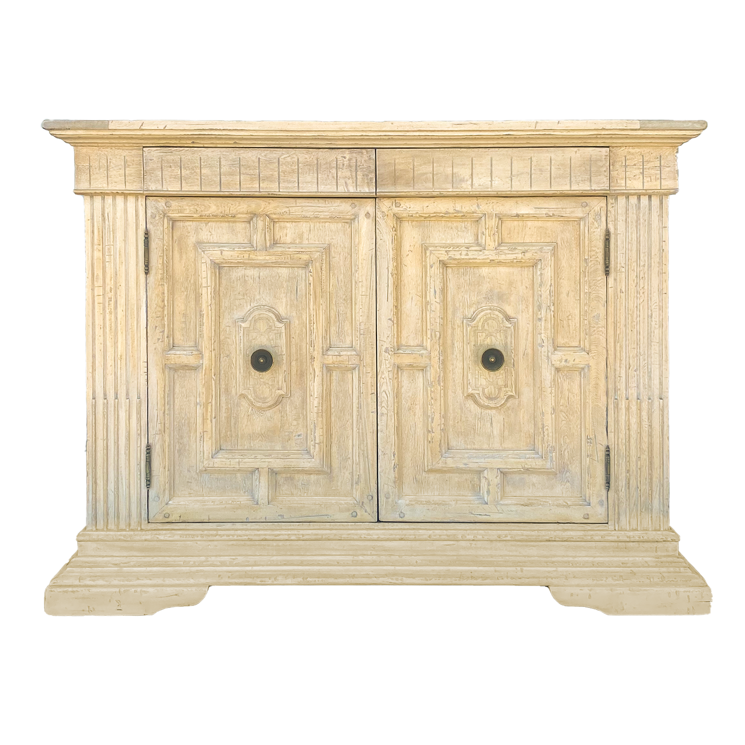 Bleached Oak Two Door Cabinet 