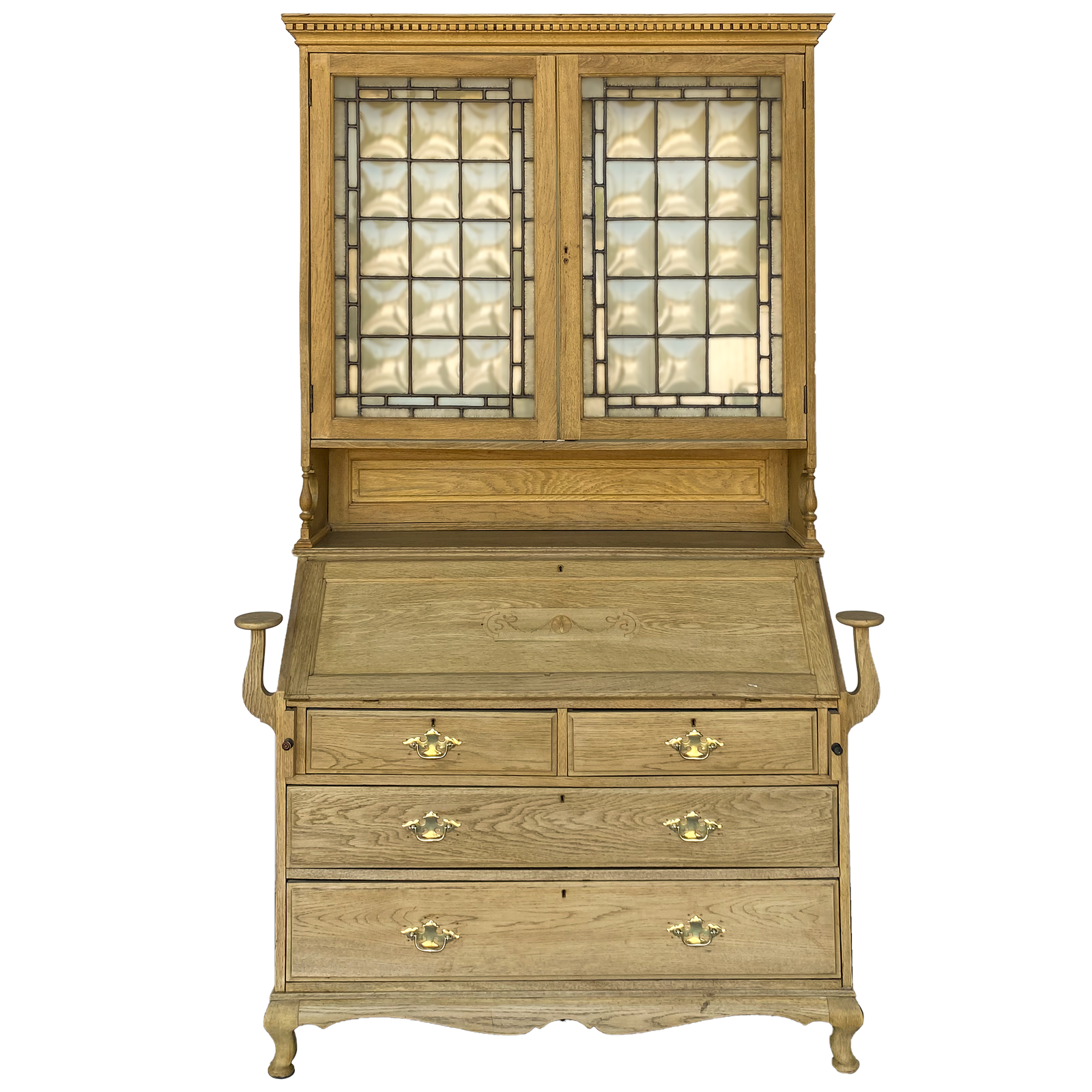 Bubble Glass Bureau Bookcase Circa 1890