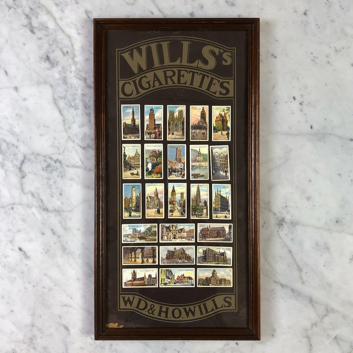 Wills&#39;s Cigarettes Framed Art Circa 1900