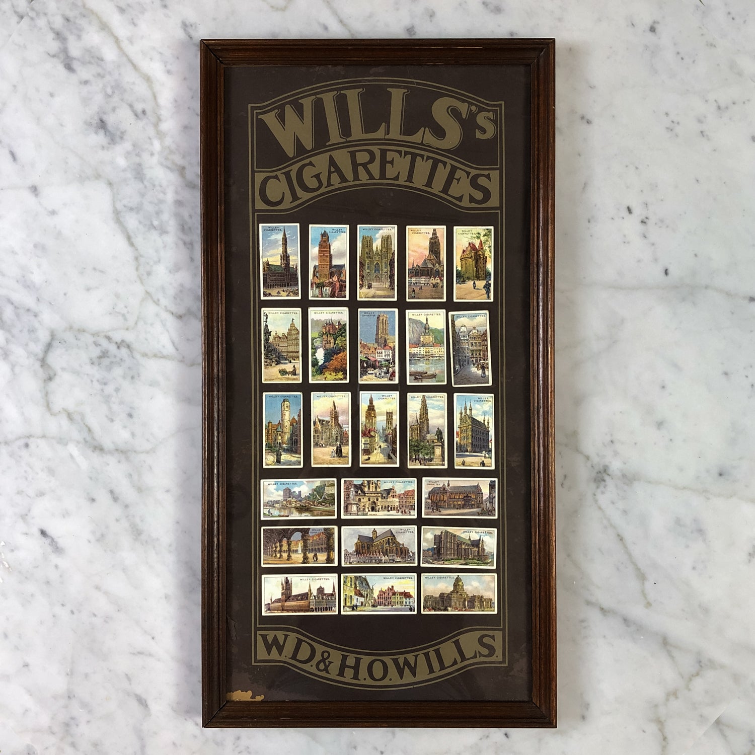 Wills's Cigarettes Framed Art Circa 1900