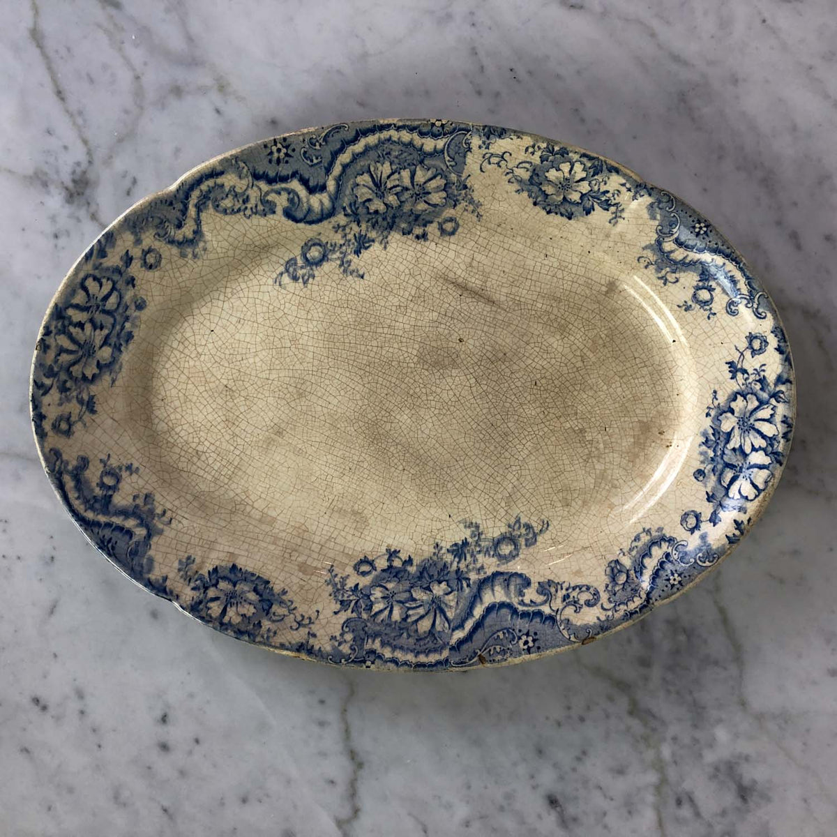 Blue & White Platter 