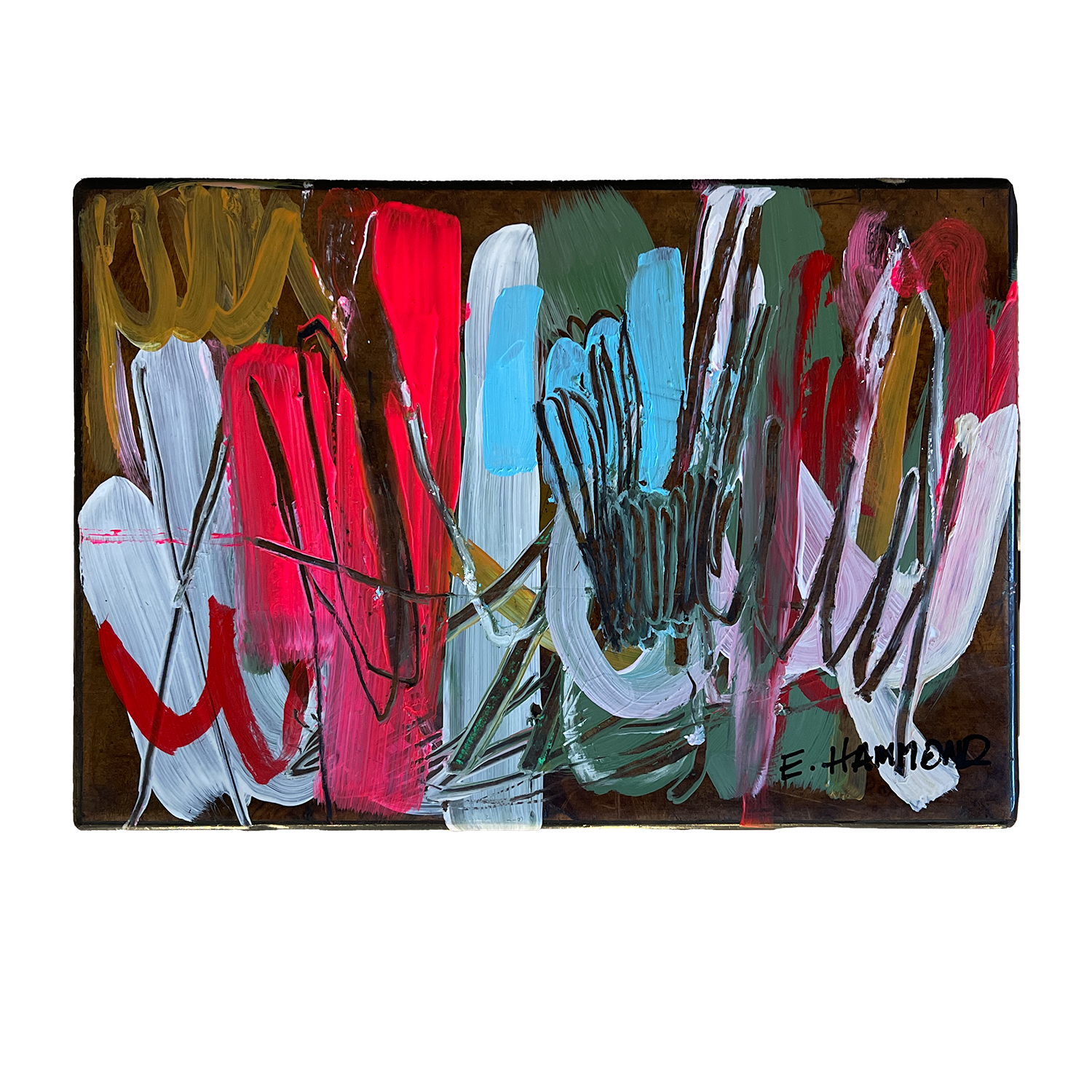 Painted Jewelry Box Circa 1850