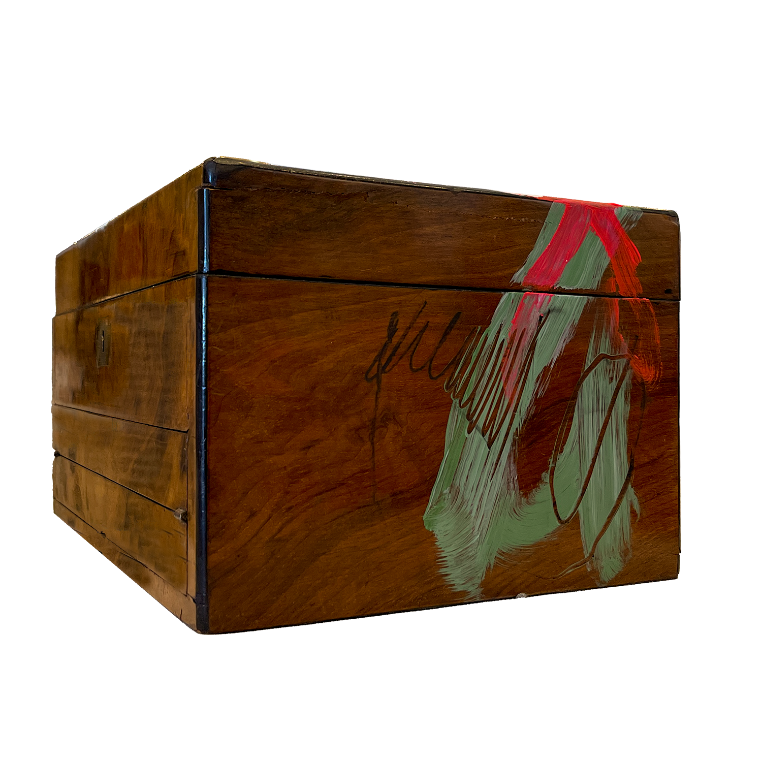 Painted Jewelry Box Circa 1850