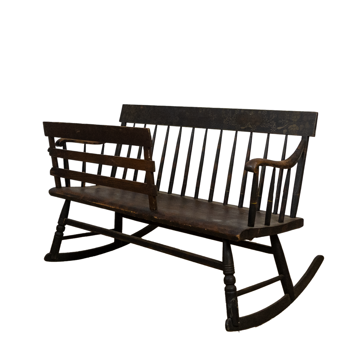 Early 19th Century American Nanny Bench | Litt Concept House Early 19th Century American Nanny Bench | Litt Concept House