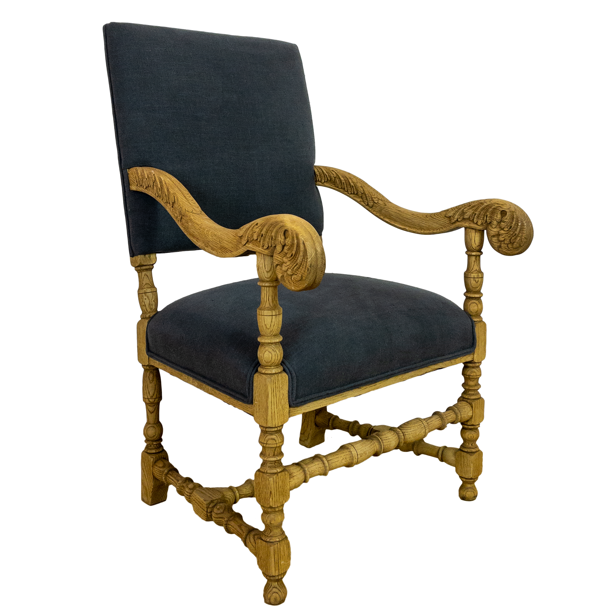 Litt Carved Arm Chair Circa 1820