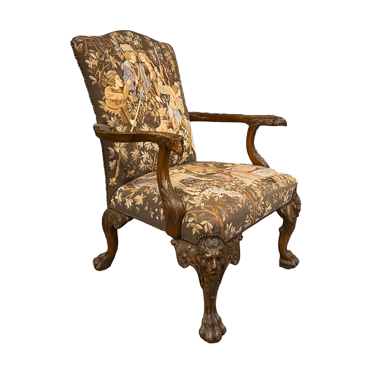 Lion Gainsborough Arm Chair
