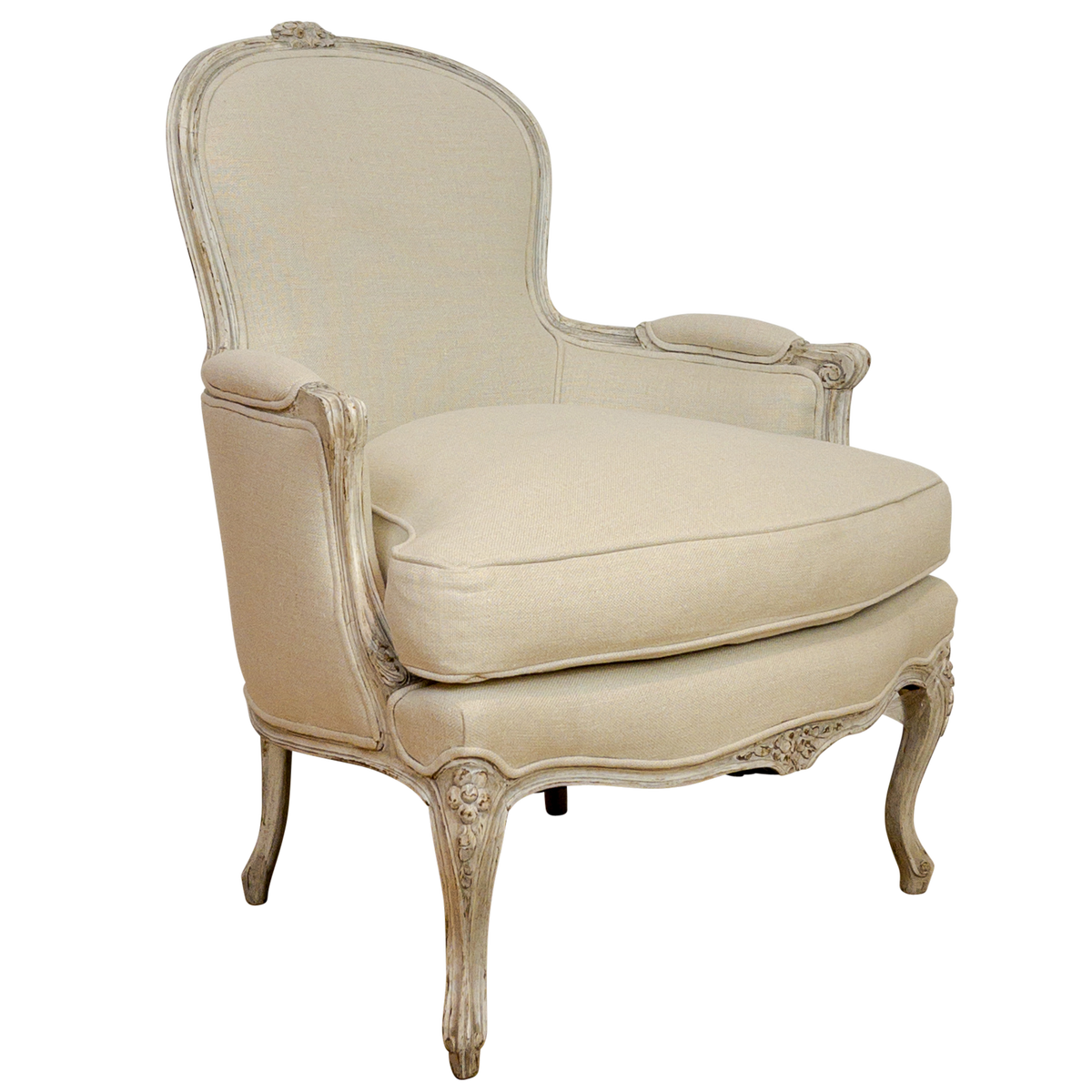 Louis XVI Painted Bergere Chair