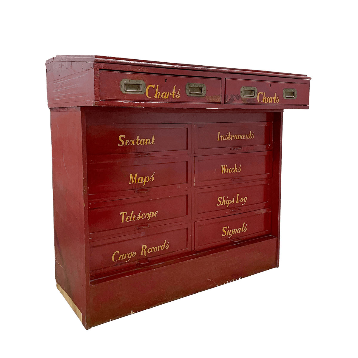 Painted Ship&#39;s Cabinet