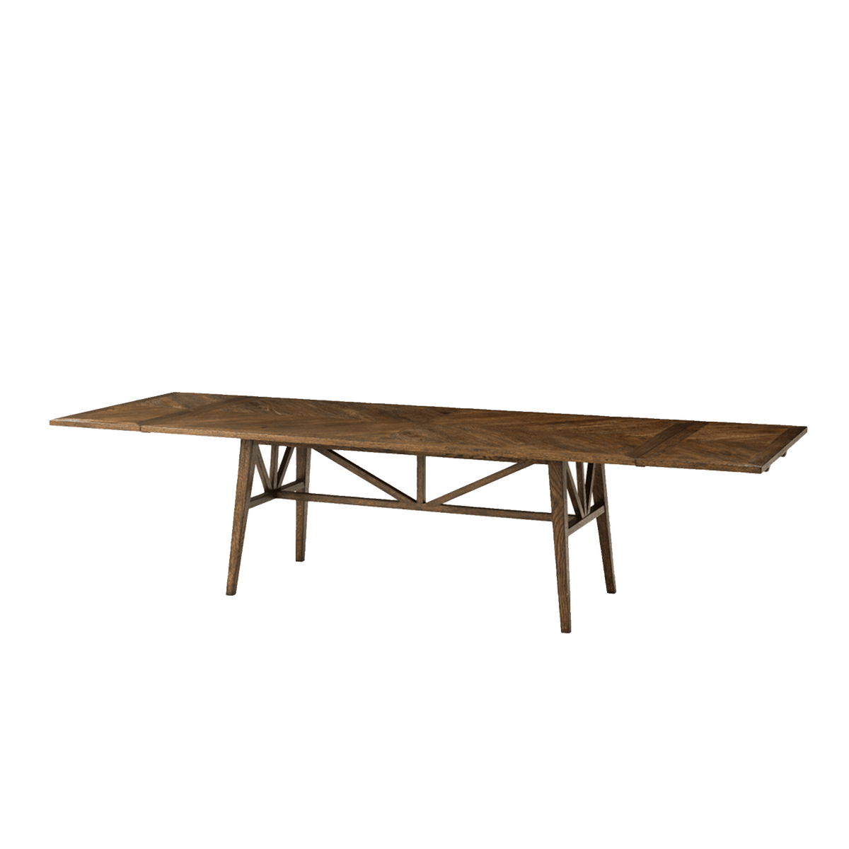 Helena Extending Trestle Table - Dark
