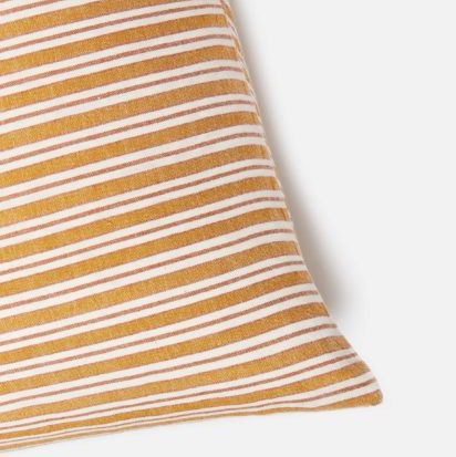 Multi Stripe Goldenrod Pillow