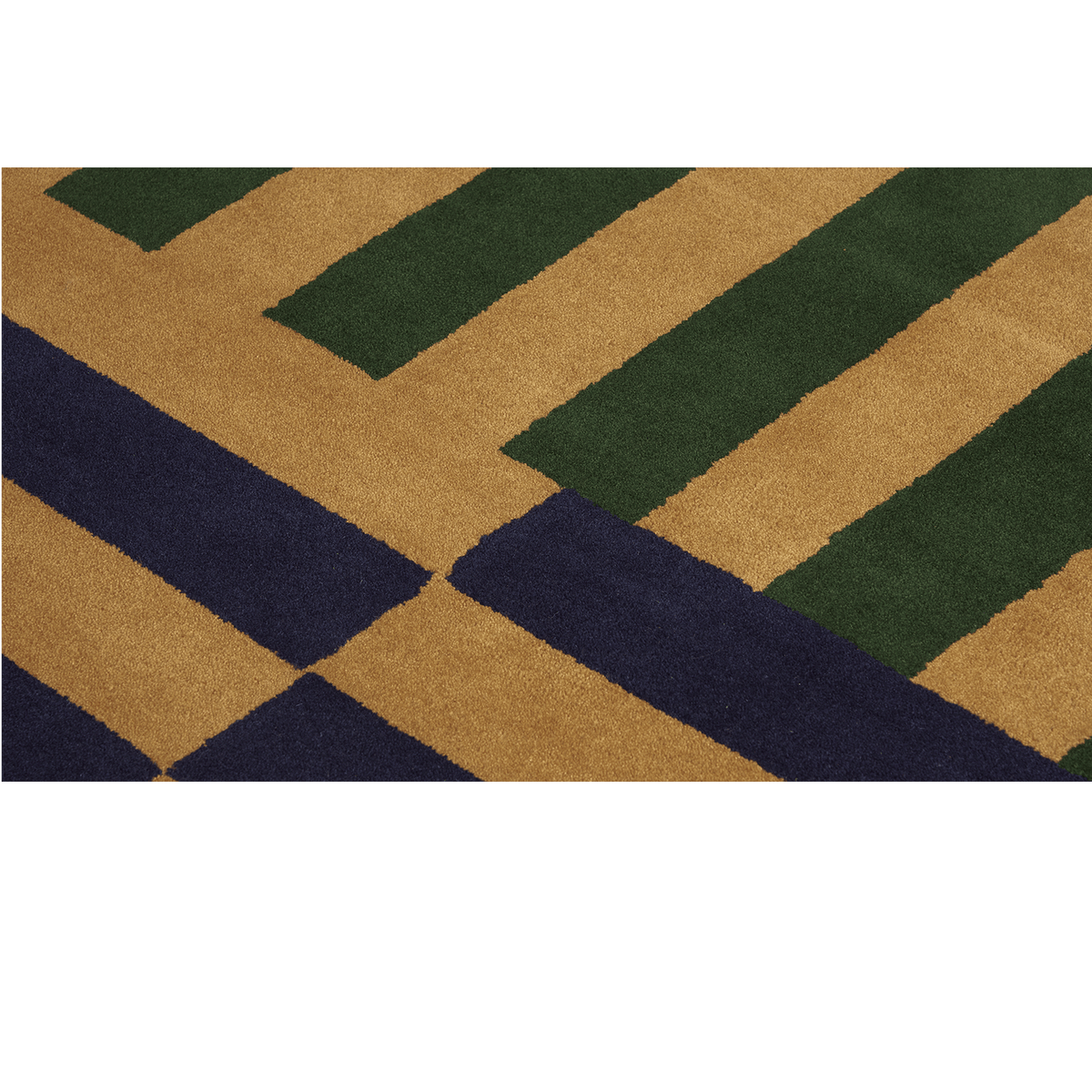 Hem Stripe Large Rug – Mustard