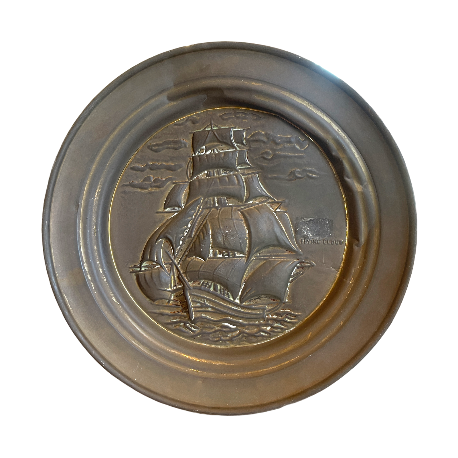 Brass Plate Circa 1900