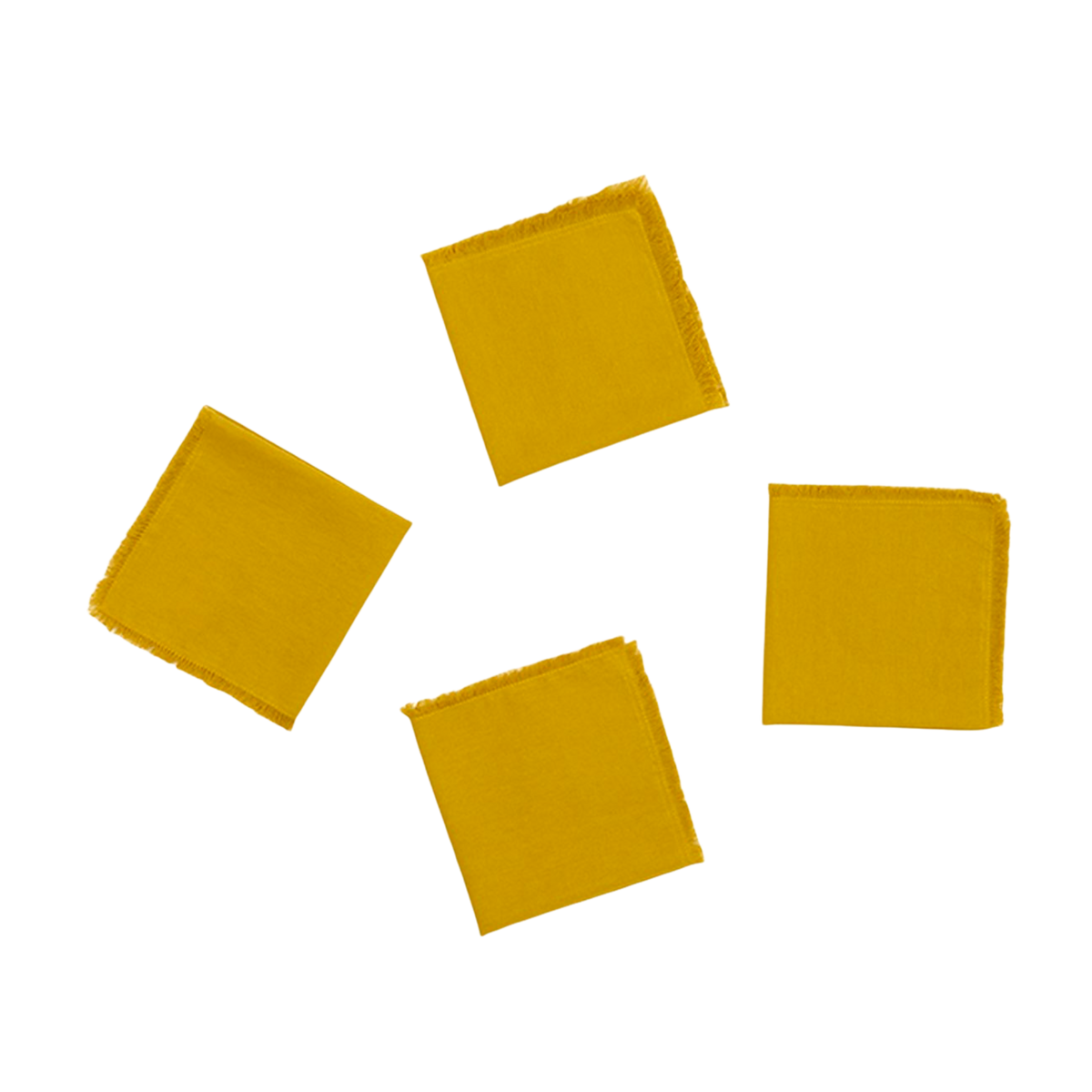 Cocktail Napkins - Set of 4 - Mustard